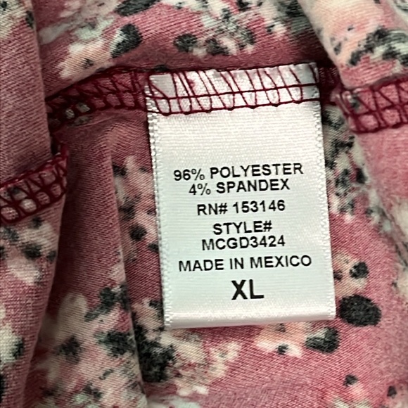 Dual Nature Midi Floral Dress XL Stretchy Mock Maternity Comfortable Fitted - Picture 5 of 13